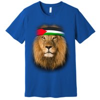 Free Palestine Palestinian Lion Gift Premium T-Shirt