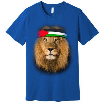 Free Palestine Palestinian Lion Gift Premium T-Shirt