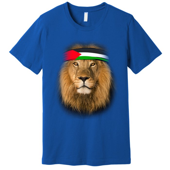 Free Palestine Palestinian Lion Gift Premium T-Shirt