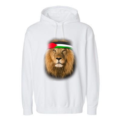 Free Palestine Palestinian Lion Gift Garment-Dyed Fleece Hoodie