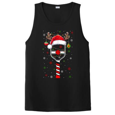 Funny Pickleball Player Christmas Holiday Reindeer Xmas PosiCharge Competitor Tank