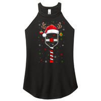 Funny Pickleball Player Christmas Holiday Reindeer Xmas Women’s Perfect Tri Rocker Tank