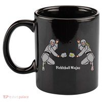 Fun Pickleball, Pickleball Ninja, Mixed Doubles, Pickleball For Life 11oz C Handle Ceramic Mug