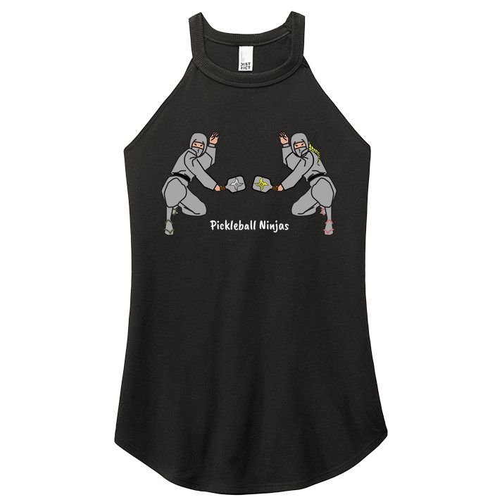 Fun Pickleball, Pickleball Ninja, Mixed Doubles, Pickleball For Life Women's Perfect Tri Rocker Tank