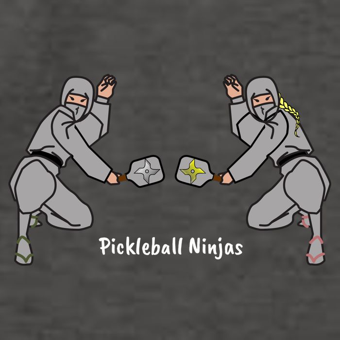 Fun Pickleball, Pickleball Ninja, Mixed Doubles, Pickleball For Life Vector Backpack