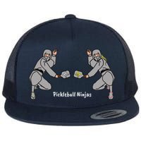 Fun Pickleball, Pickleball Ninja, Mixed Doubles, Pickleball For Life Flat Bill Trucker Hat