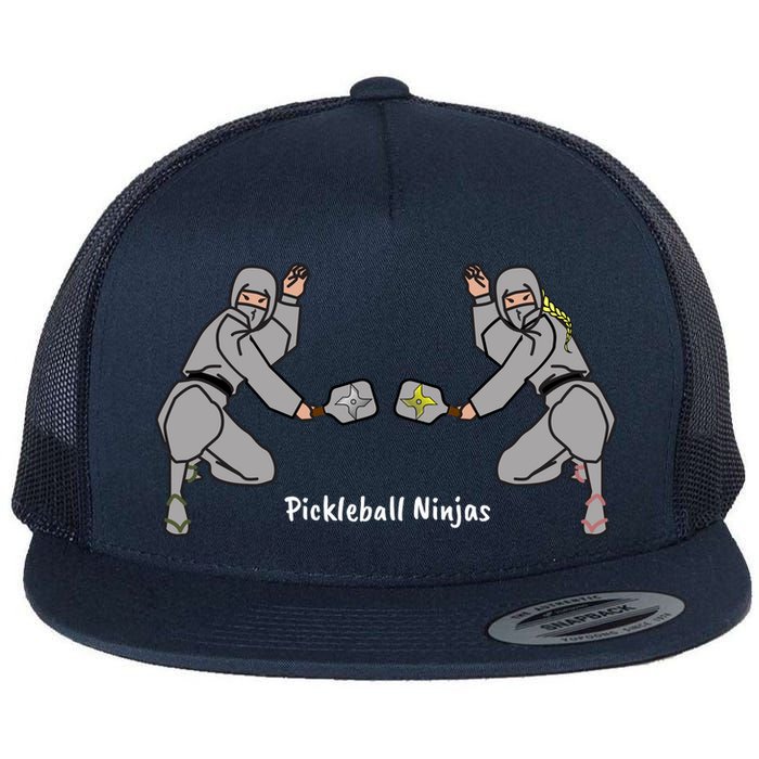 Fun Pickleball, Pickleball Ninja, Mixed Doubles, Pickleball For Life Flat Bill Trucker Hat