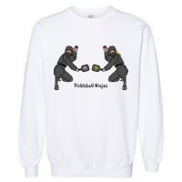 Fun Pickleball, Pickleball Ninja, Mixed Doubles, Pickleball For Life Garment-Dyed Sweatshirt