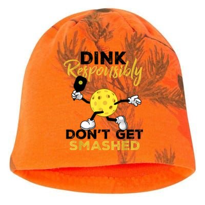 Funny Pickleball Player Dink Responsibly Dont Get Smashed Gift Kati - Camo Knit Beanie