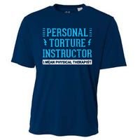 Funny PT Physical Therapist Gift Therapy Month Cooling Performance Crew T-Shirt