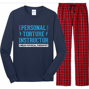 Funny PT Physical Therapist Gift Therapy Month Long Sleeve Pajama Set