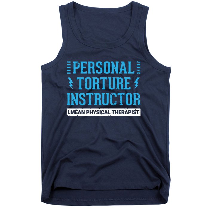 Funny PT Physical Therapist Gift Therapy Month Tank Top