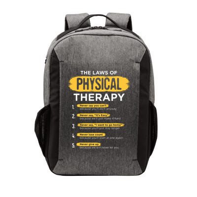 Funny PT Physical Therapy Gift Therapist Month Vector Backpack