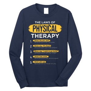 Funny PT Physical Therapy Gift Therapist Month Long Sleeve Shirt