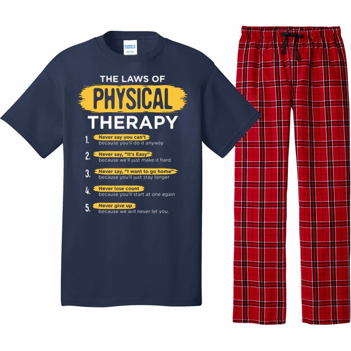 Funny PT Physical Therapy Gift Therapist Month Pajama Set