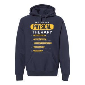 Funny PT Physical Therapy Gift Therapist Month Premium Hoodie