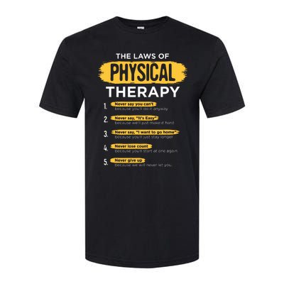 Funny PT Physical Therapy Gift Therapist Month Softstyle® CVC T-Shirt