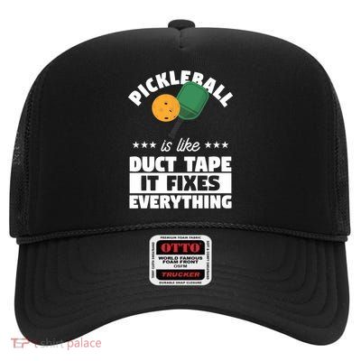 Funny Pickleball Paddle Sports Gift Pickleball Player Funny Gift High Crown Mesh Back Trucker Hat