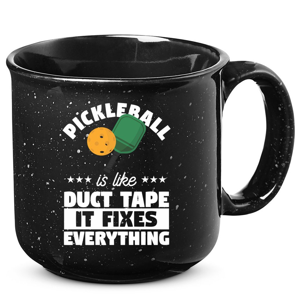 Funny Pickleball Paddle Sports Gift Pickleball Player Funny Gift 15oz Campfire Ceramic Mug