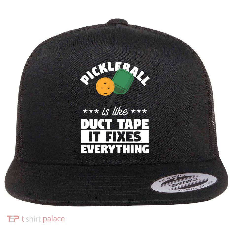 Funny Pickleball Paddle Sports Gift Pickleball Player Funny Gift Flatbill Hat