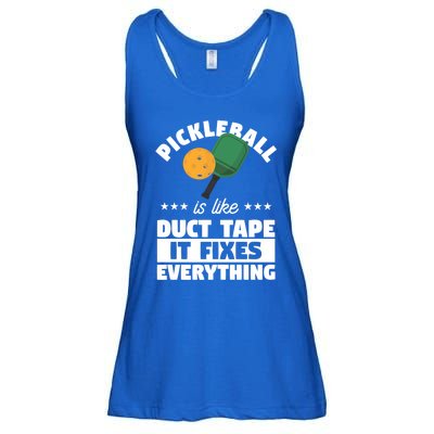 Funny Pickleball Paddle Sports Gift Pickleball Player Funny Gift Ladies Essential Flowy Tank