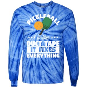 Funny Pickleball Paddle Sports Gift Pickleball Player Funny Gift Tie-Dye Long Sleeve Shirt