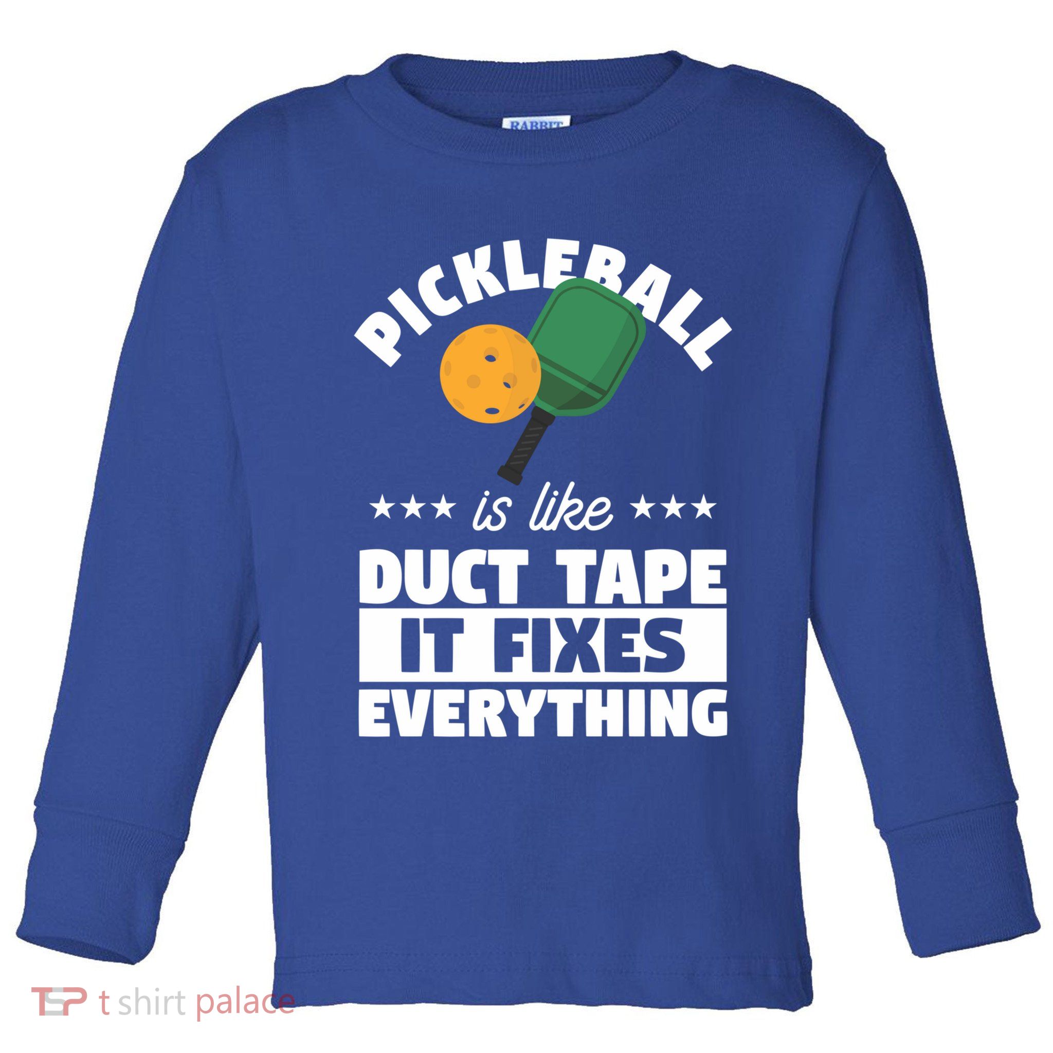 Funny Pickleball Paddle Sports Gift Pickleball Player Funny Gift Toddler Long Sleeve Shirt