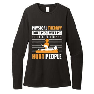 Funny PT Physical Therapy Gift Therapist Month Womens CVC Long Sleeve Shirt