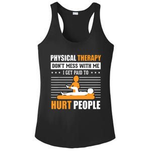 Funny PT Physical Therapy Gift Therapist Month Ladies PosiCharge Competitor Racerback Tank