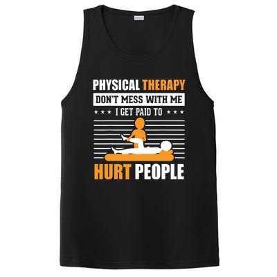 Funny PT Physical Therapy Gift Therapist Month PosiCharge Competitor Tank