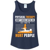 Funny PT Physical Therapy Gift Therapist Month Ladies Essential Tank