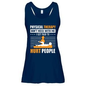 Funny PT Physical Therapy Gift Therapist Month Ladies Essential Flowy Tank