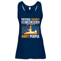 Funny PT Physical Therapy Gift Therapist Month Ladies Essential Flowy Tank