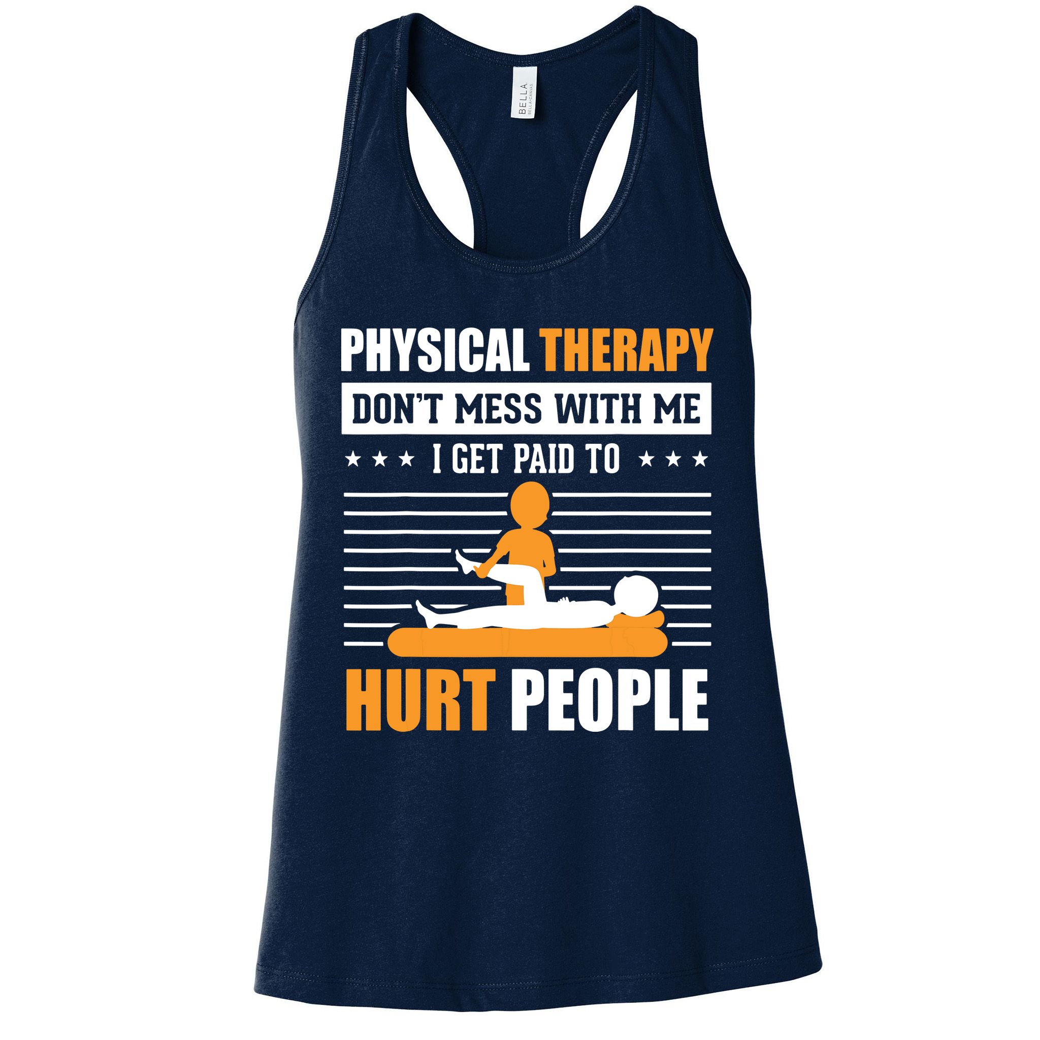 Funny PT Physical Therapy Gift Therapist Month Womens Tank Top