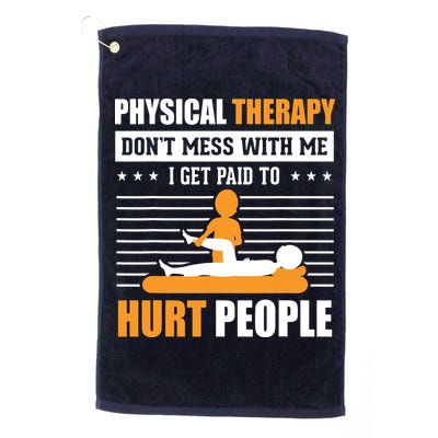 Funny PT Physical Therapy Gift Therapist Month Golf Towel