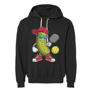 Funny Pickleball Player Paddleball Lover Pickleball Humor Garment-Dyed Fleece Hoodie