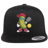 Funny Pickleball Player Paddleball Lover Pickleball Humor Flat Bill Trucker Hat