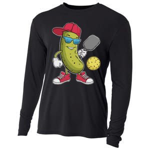 Funny Pickleball Player Paddleball Lover Pickleball Humor Cooling Performance Long Sleeve Crew