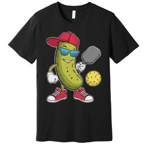 Funny Pickleball Player Paddleball Lover Pickleball Humor Premium T-Shirt