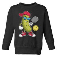 Funny Pickleball Player Paddleball Lover Pickleball Humor Toddler Sweatshirt