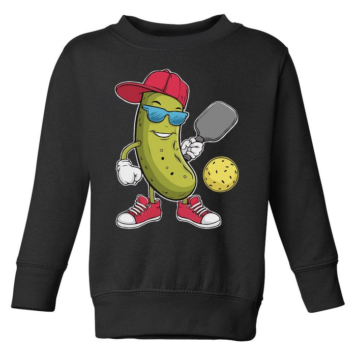 Funny Pickleball Player Paddleball Lover Pickleball Humor Toddler Sweatshirt