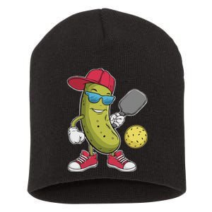 Funny Pickleball Player Paddleball Lover Pickleball Humor Short Acrylic Beanie