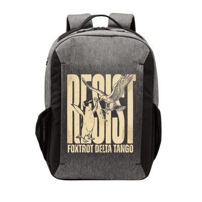 Funny Penguin Protest Resist Penguin Holding Fish Gr Vector Backpack