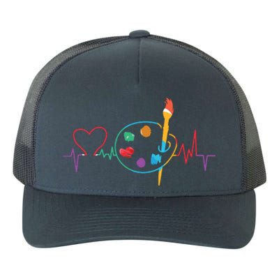 Funny Paint Palette Brush Artist Painter Gift Yupoong Adult 5-Panel Trucker Hat