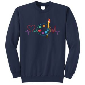 Funny Paint Palette Brush Artist Painter Gift Sweatshirt