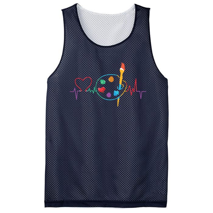 Funny Paint Palette Brush Artist Painter Gift Mesh Reversible Basketball Jersey Tank