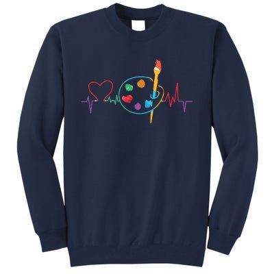 Funny Paint Palette Brush Artist Painter Gift Tall Sweatshirt