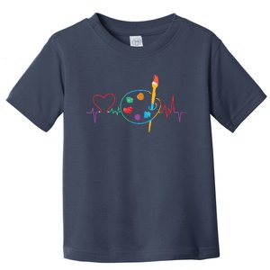 Funny Paint Palette Brush Artist Painter Gift Toddler T-Shirt