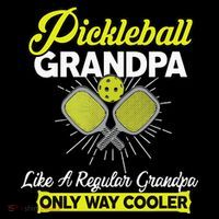 funny Player Pickle Ball Pickleball Grandpa Flexfit Unipanel Trucker Cap