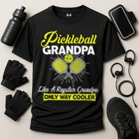 funny Player Pickle Ball Pickleball Grandpa Cooling Performance Crew T-Shirt